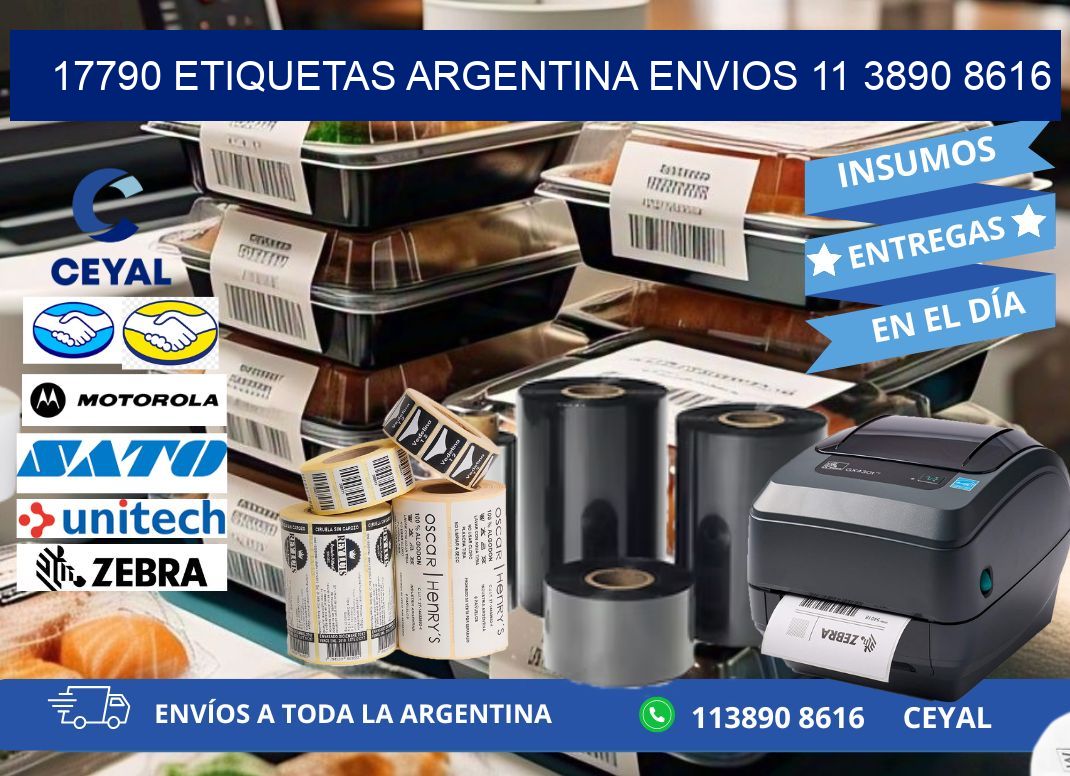 17790 ETIQUETAS ARGENTINA ENVIOS 11 3890 8616