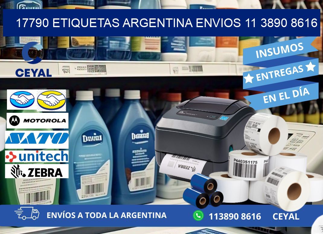 17790 ETIQUETAS ARGENTINA ENVIOS 11 3890 8616