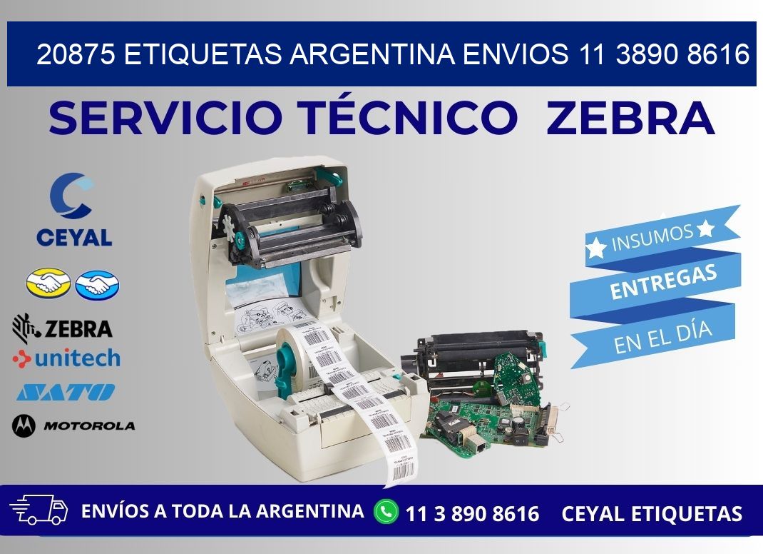 20875 ETIQUETAS ARGENTINA ENVIOS 11 3890 8616