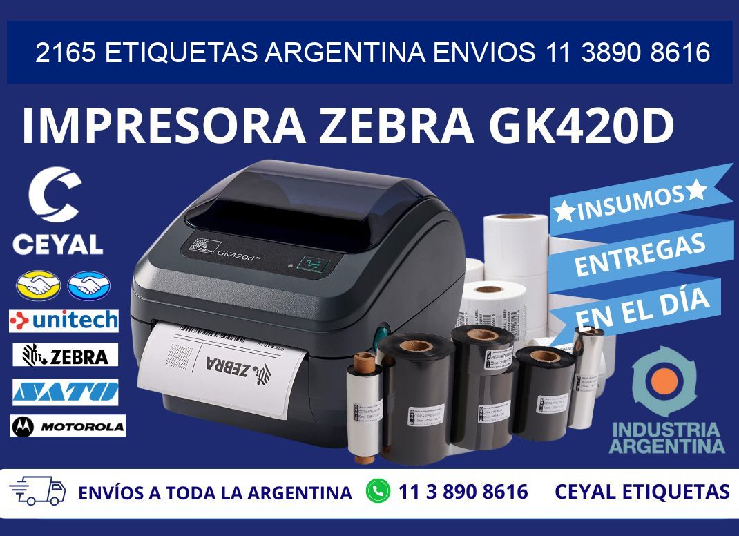 2165 ETIQUETAS ARGENTINA ENVIOS 11 3890 8616