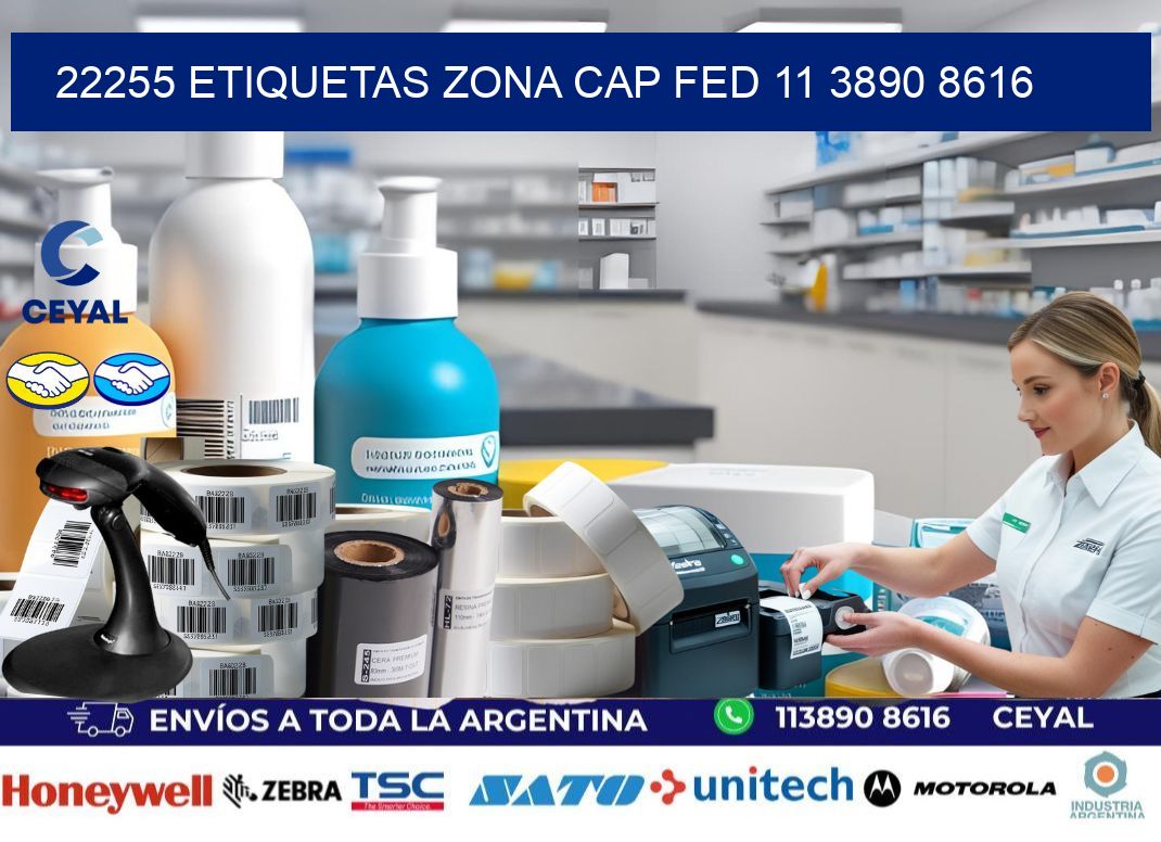 22255 ETIQUETAS ZONA CAP FED 11 3890 8616