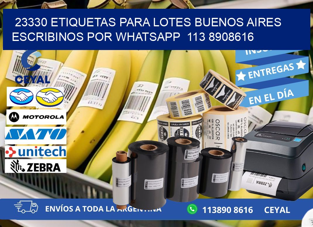 23330 ETIQUETAS PARA LOTES BUENOS AIRES ESCRIBINOS POR WHATSAPP  113 8908616