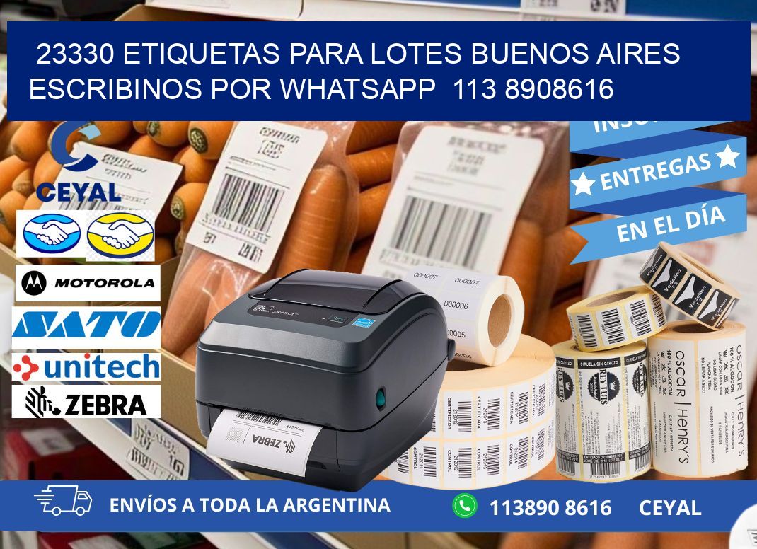 23330 ETIQUETAS PARA LOTES BUENOS AIRES ESCRIBINOS POR WHATSAPP  113 8908616