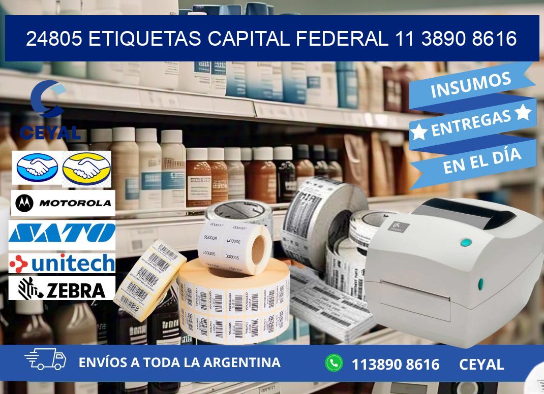 24805 ETIQUETAS CAPITAL FEDERAL 11 3890 8616