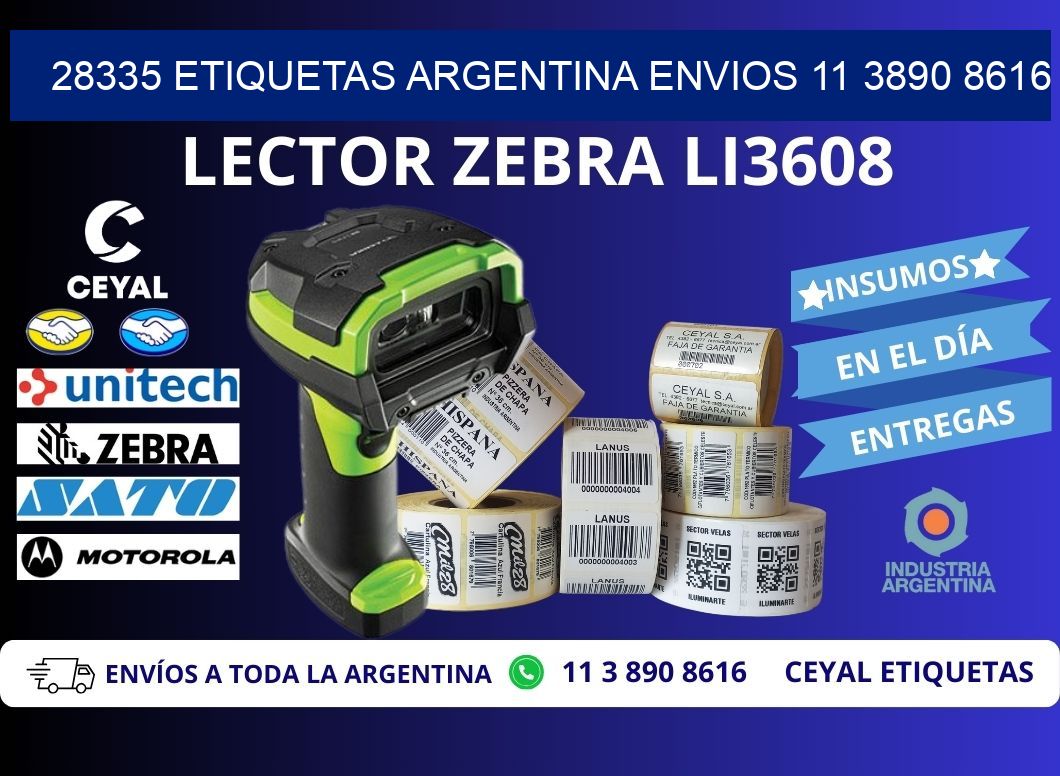 28335 ETIQUETAS ARGENTINA ENVIOS 11 3890 8616