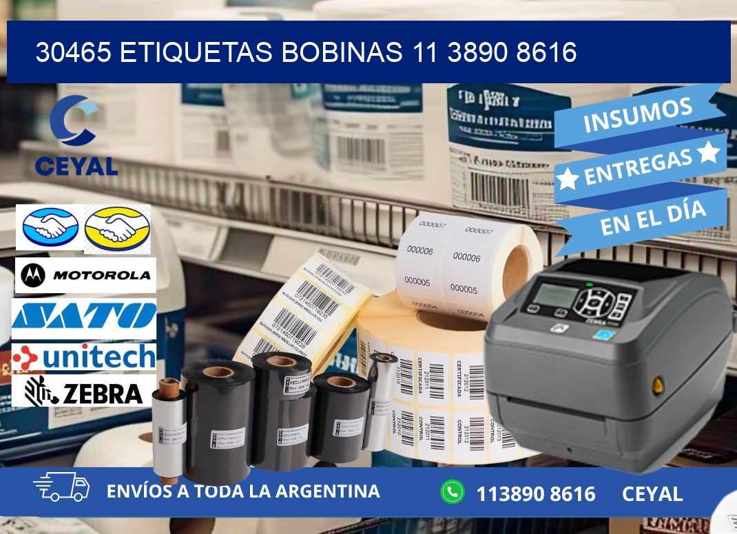 30465 ETIQUETAS BOBINAS 11 3890 8616