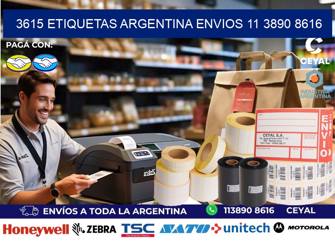 3615 ETIQUETAS ARGENTINA ENVIOS 11 3890 8616