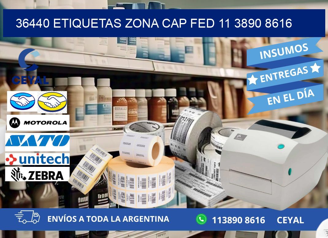 36440 ETIQUETAS ZONA CAP FED 11 3890 8616