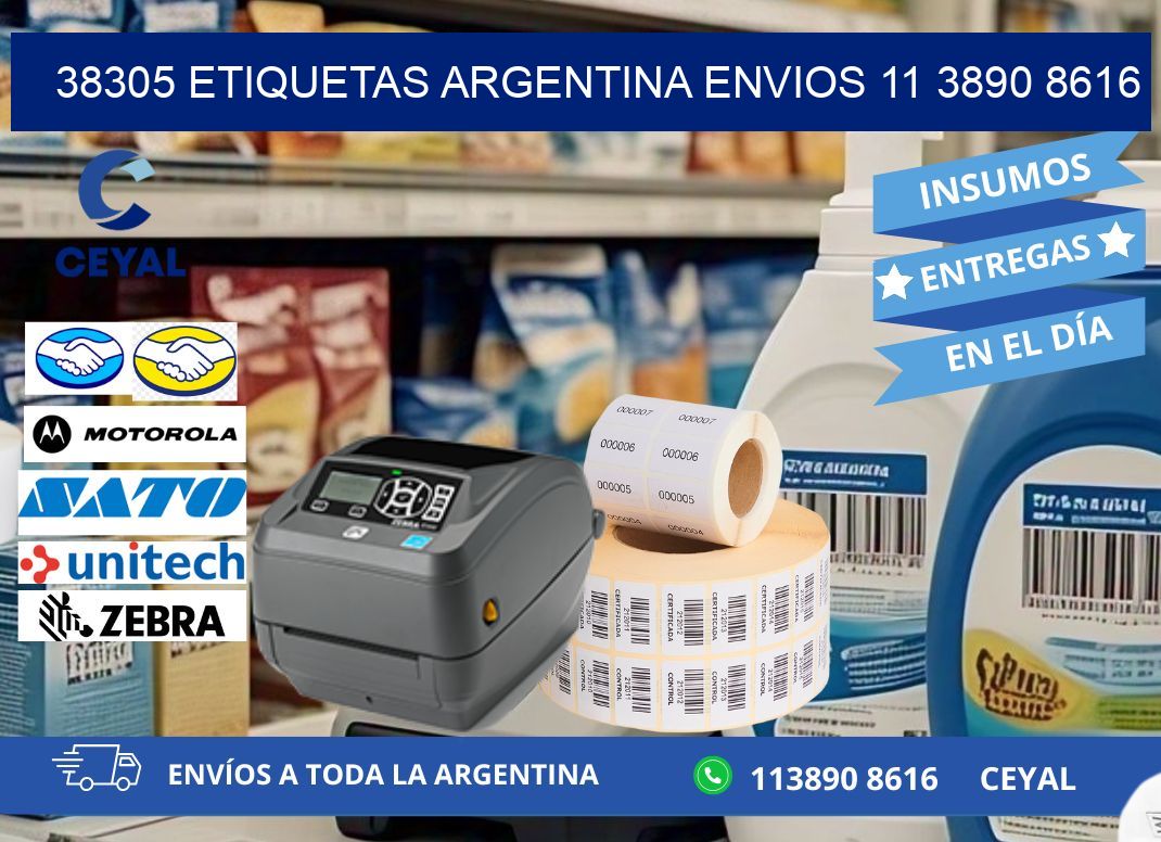 38305 ETIQUETAS ARGENTINA ENVIOS 11 3890 8616