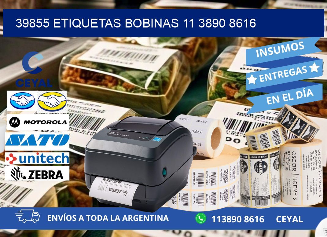 39855 ETIQUETAS BOBINAS 11 3890 8616