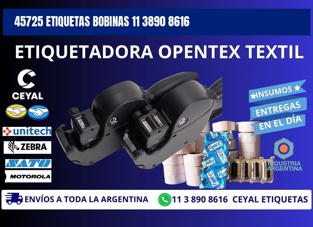 45725 ETIQUETAS BOBINAS 11 3890 8616