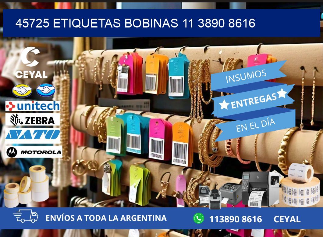 45725 ETIQUETAS BOBINAS 11 3890 8616