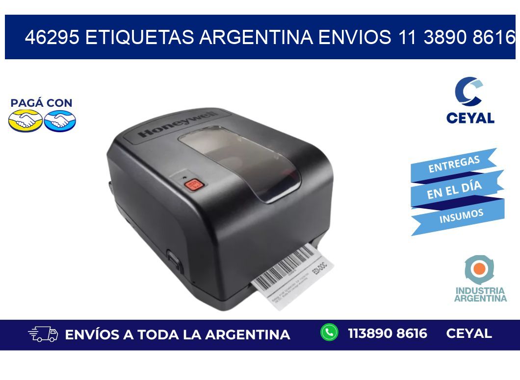 46295 ETIQUETAS ARGENTINA ENVIOS 11 3890 8616