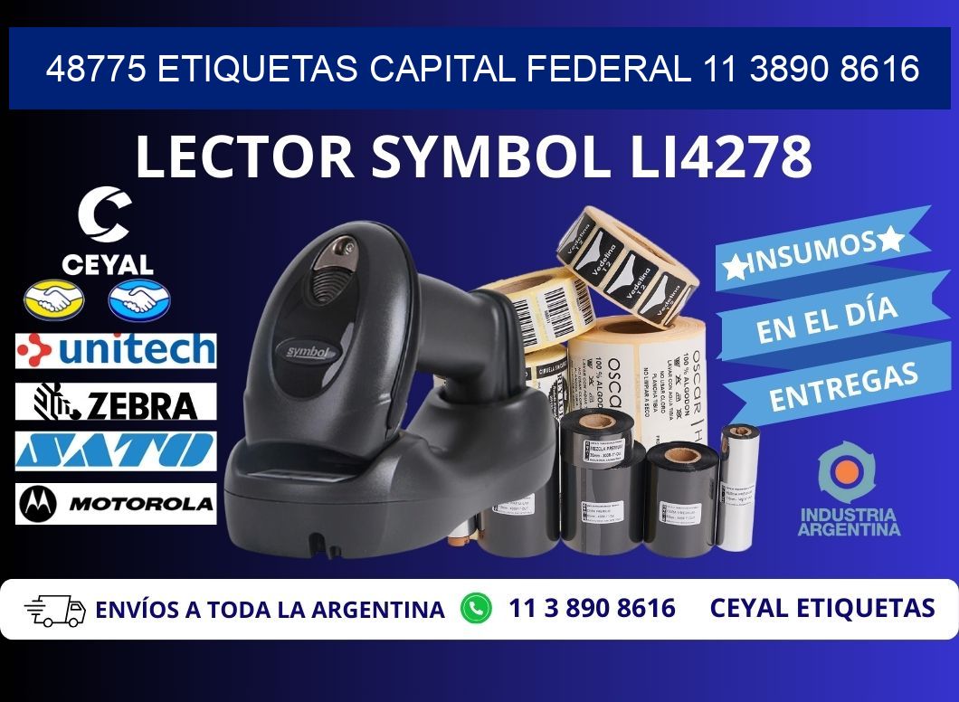 48775 ETIQUETAS CAPITAL FEDERAL 11 3890 8616