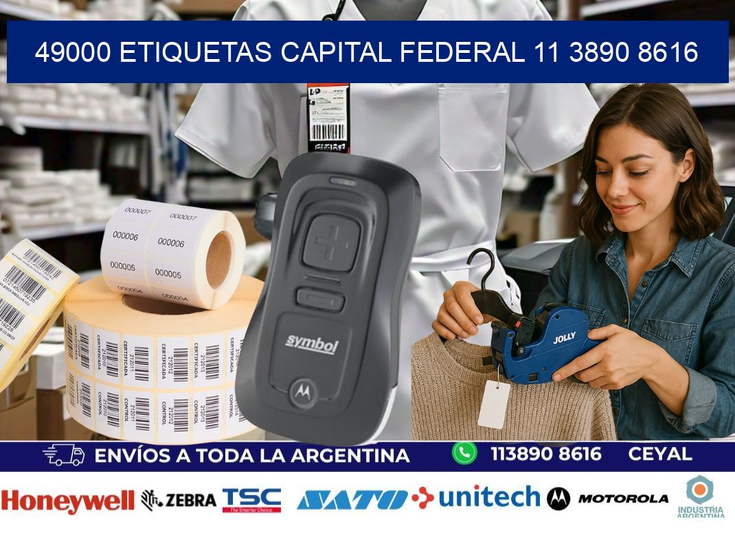 49000 ETIQUETAS CAPITAL FEDERAL 11 3890 8616