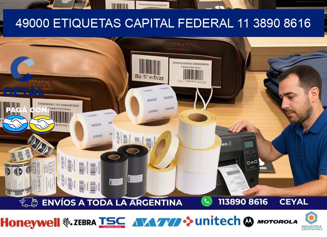 49000 ETIQUETAS CAPITAL FEDERAL 11 3890 8616