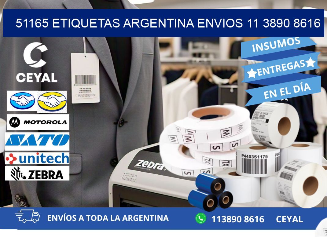 51165 ETIQUETAS ARGENTINA ENVIOS 11 3890 8616