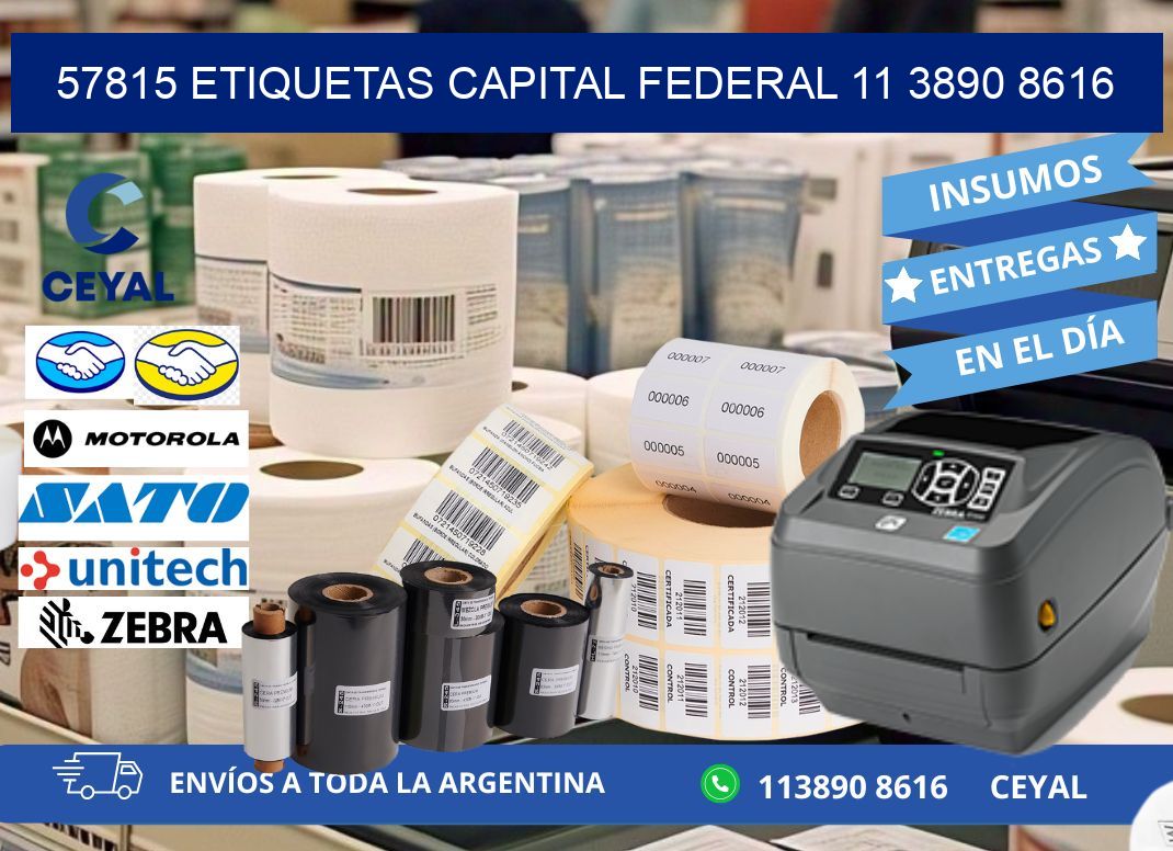 57815 ETIQUETAS CAPITAL FEDERAL 11 3890 8616