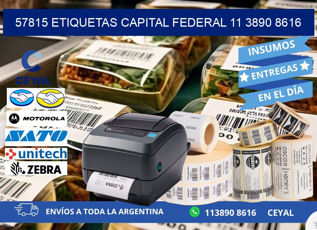 57815 ETIQUETAS CAPITAL FEDERAL 11 3890 8616