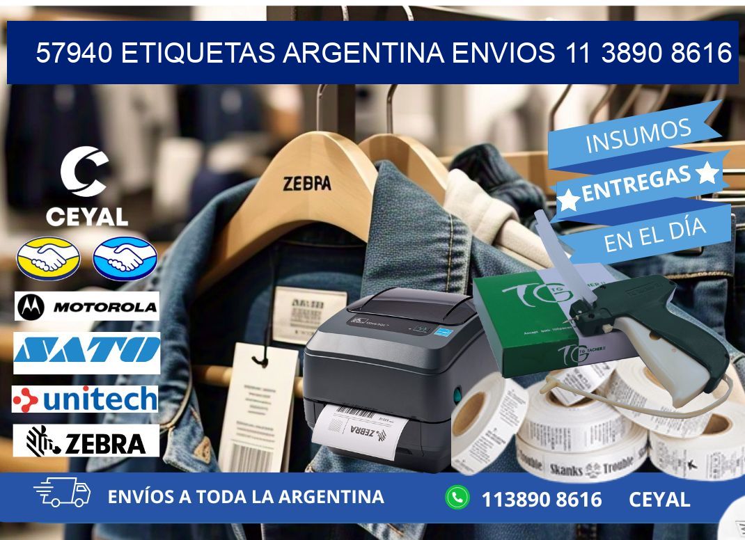 57940 ETIQUETAS ARGENTINA ENVIOS 11 3890 8616