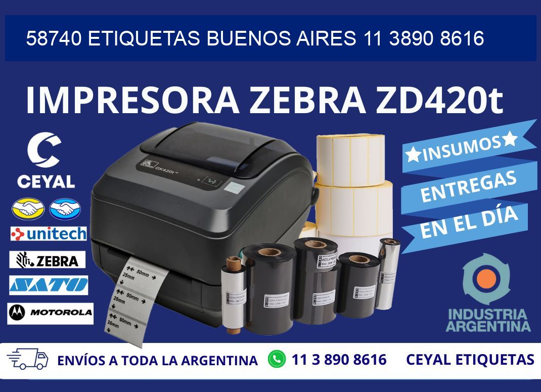 58740 ETIQUETAS BUENOS AIRES 11 3890 8616