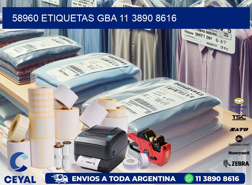 58960 ETIQUETAS GBA 11 3890 8616