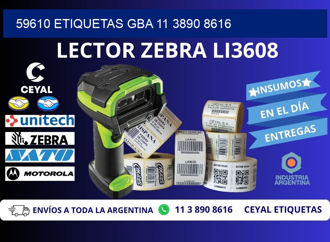 59610 ETIQUETAS GBA 11 3890 8616