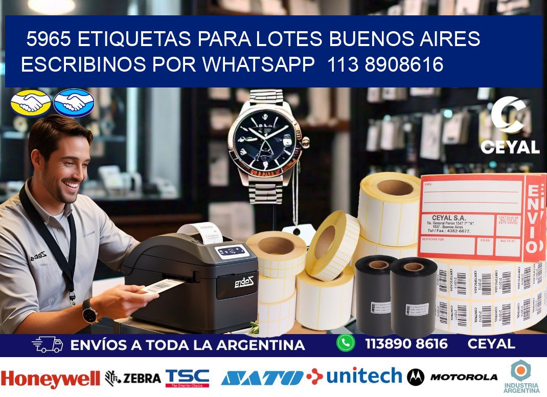 5965 ETIQUETAS PARA LOTES BUENOS AIRES ESCRIBINOS POR WHATSAPP  113 8908616