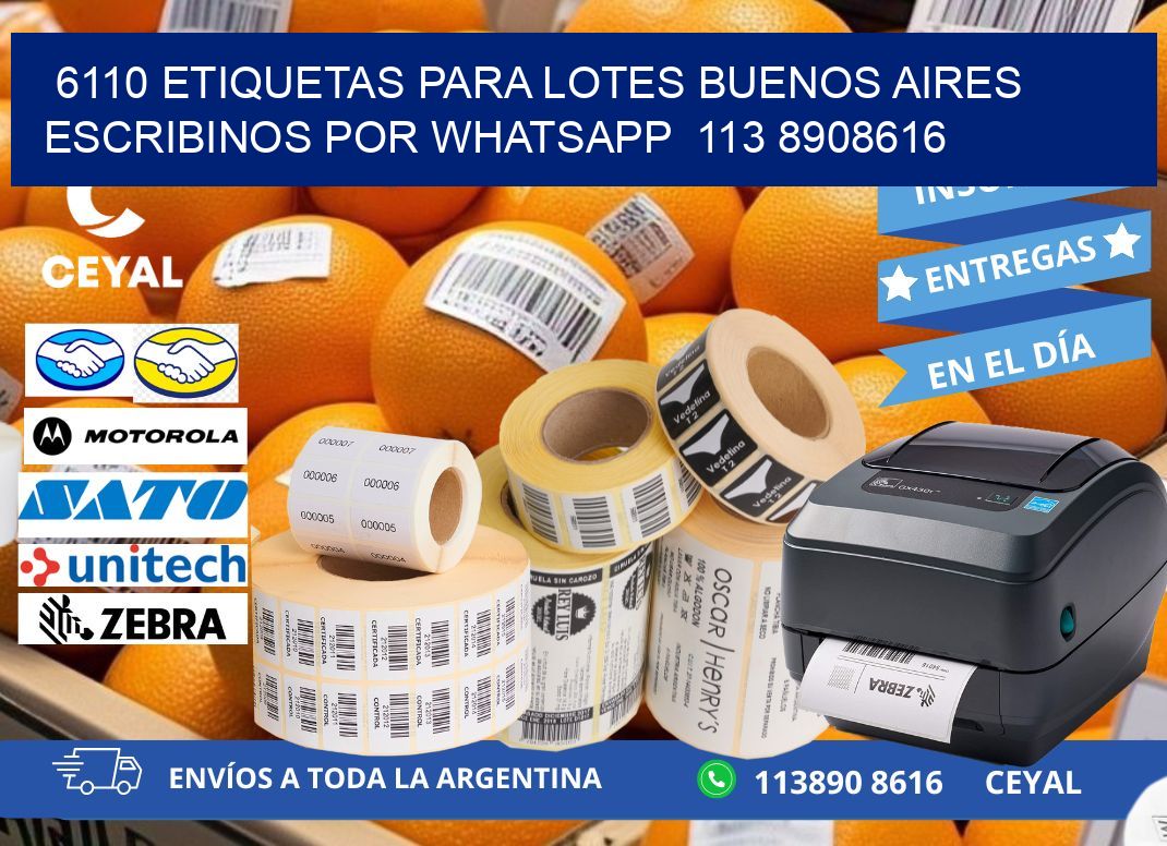 6110 ETIQUETAS PARA LOTES BUENOS AIRES ESCRIBINOS POR WHATSAPP  113 8908616