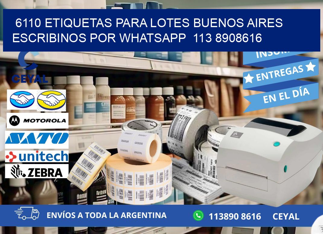 6110 ETIQUETAS PARA LOTES BUENOS AIRES ESCRIBINOS POR WHATSAPP  113 8908616