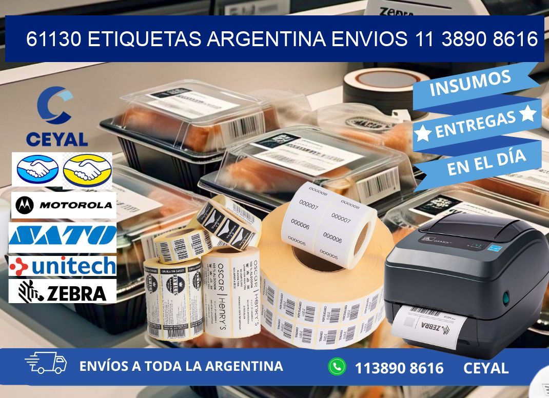 61130 ETIQUETAS ARGENTINA ENVIOS 11 3890 8616