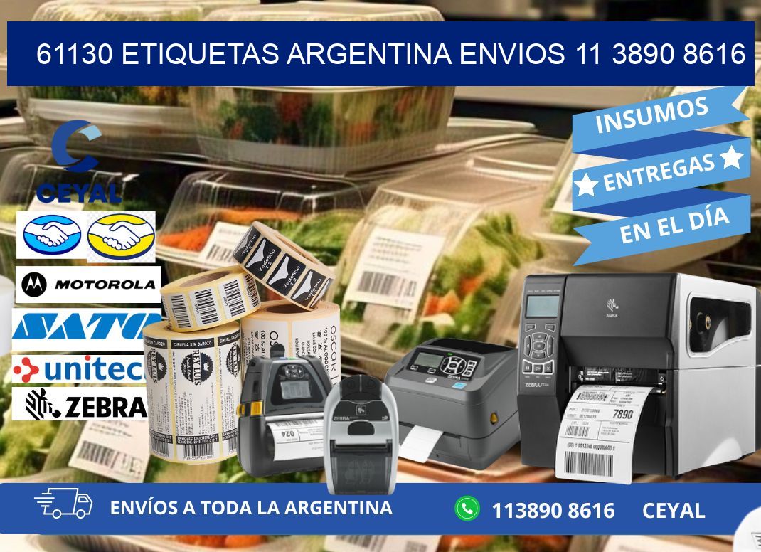 61130 ETIQUETAS ARGENTINA ENVIOS 11 3890 8616