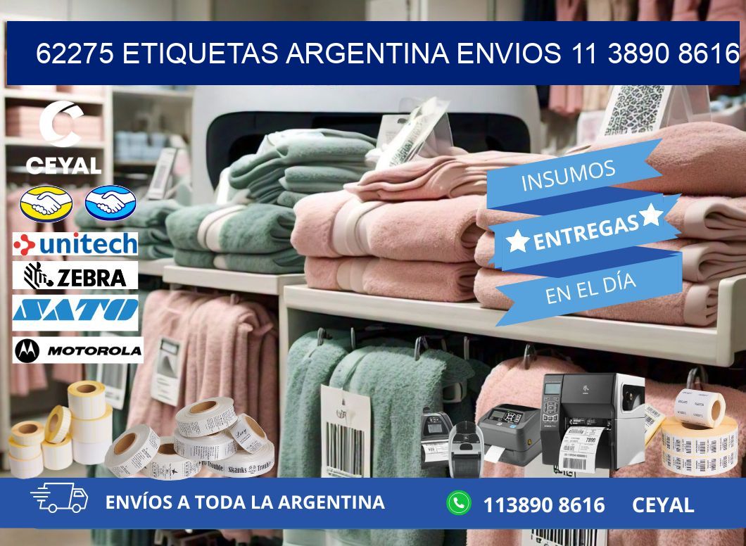 62275 ETIQUETAS ARGENTINA ENVIOS 11 3890 8616