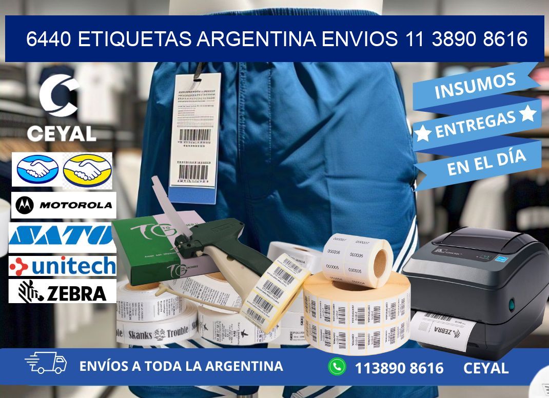 6440 ETIQUETAS ARGENTINA ENVIOS 11 3890 8616