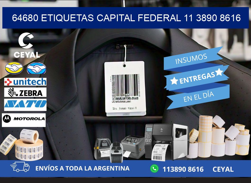 64680 ETIQUETAS CAPITAL FEDERAL 11 3890 8616