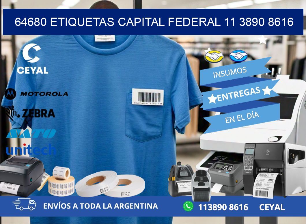64680 ETIQUETAS CAPITAL FEDERAL 11 3890 8616