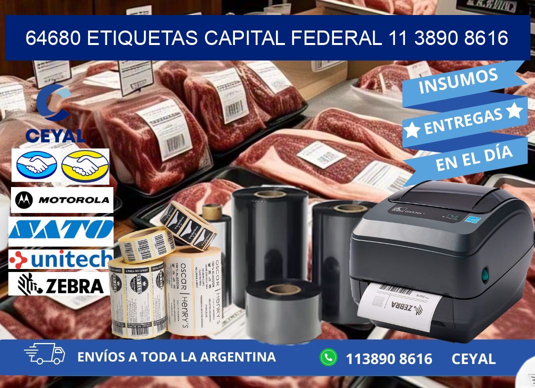 64680 ETIQUETAS CAPITAL FEDERAL 11 3890 8616