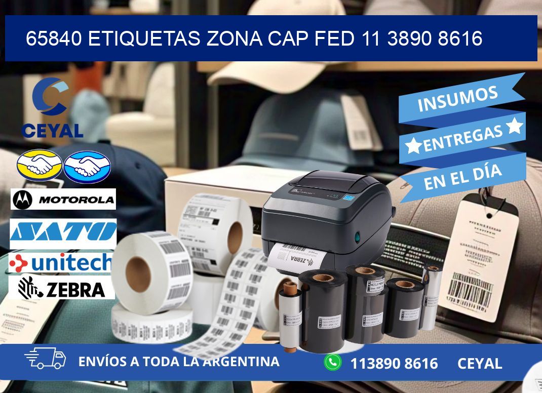 65840 ETIQUETAS ZONA CAP FED 11 3890 8616