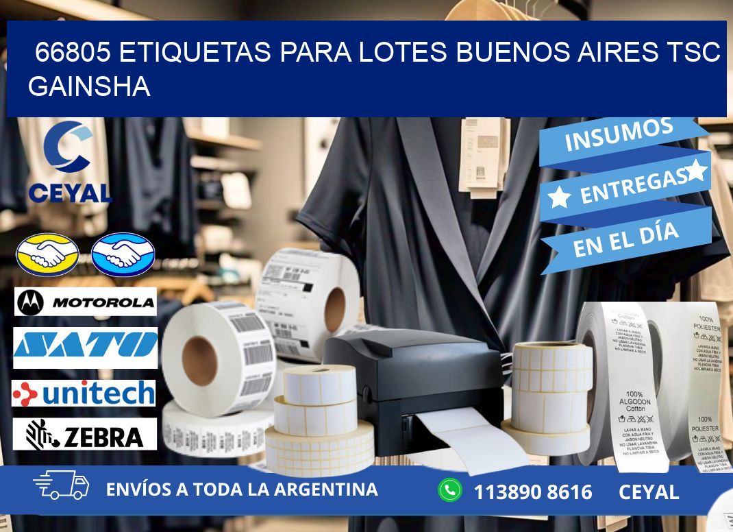 66805 ETIQUETAS PARA LOTES BUENOS AIRES TSC GAINSHA
