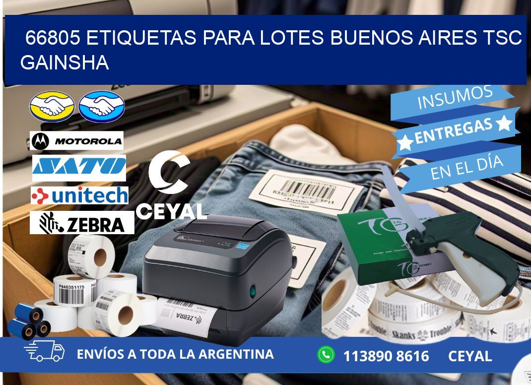 66805 ETIQUETAS PARA LOTES BUENOS AIRES TSC GAINSHA