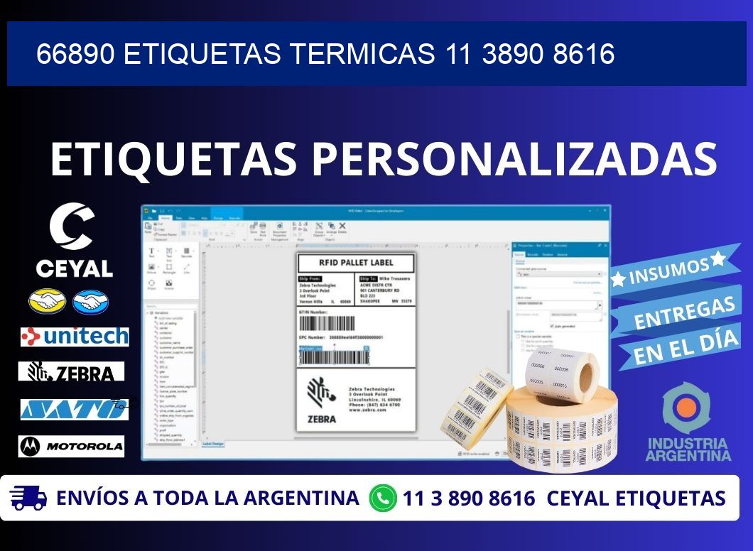 66890 ETIQUETAS TERMICAS 11 3890 8616