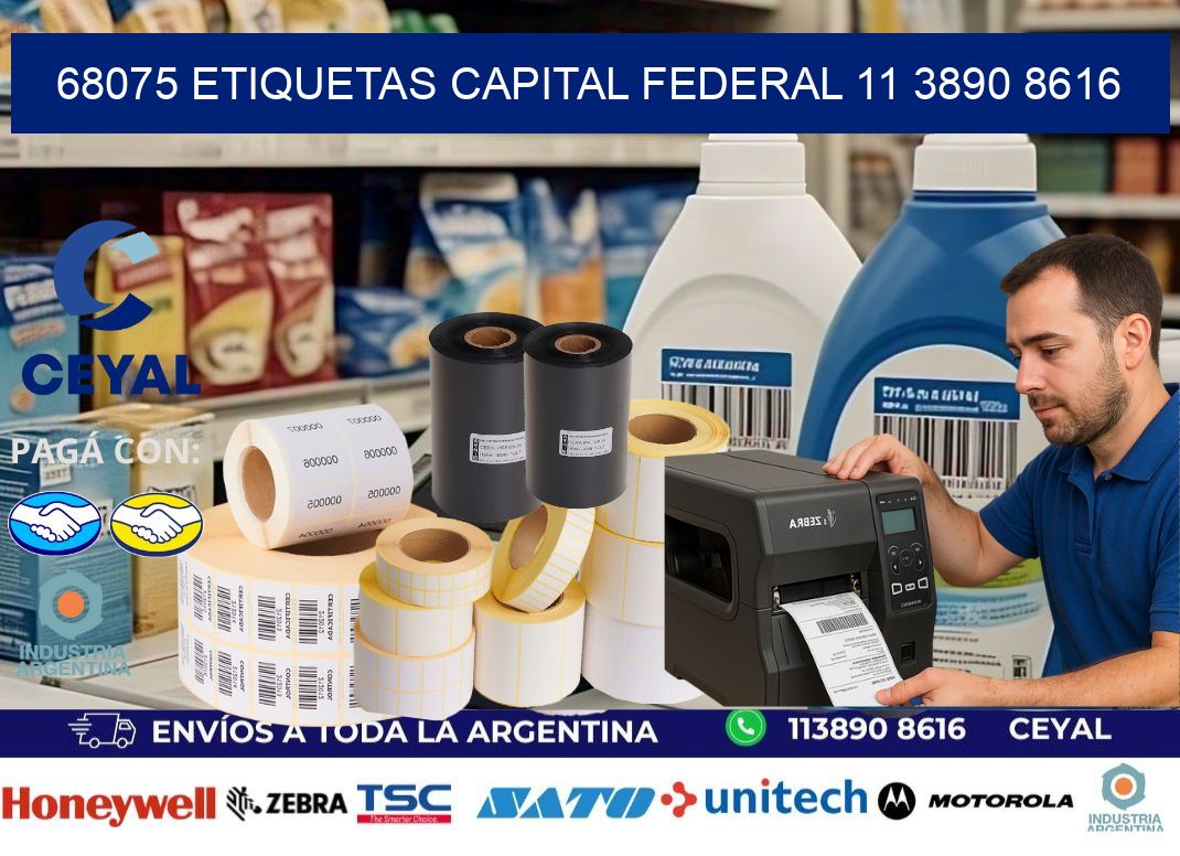 68075 ETIQUETAS CAPITAL FEDERAL 11 3890 8616