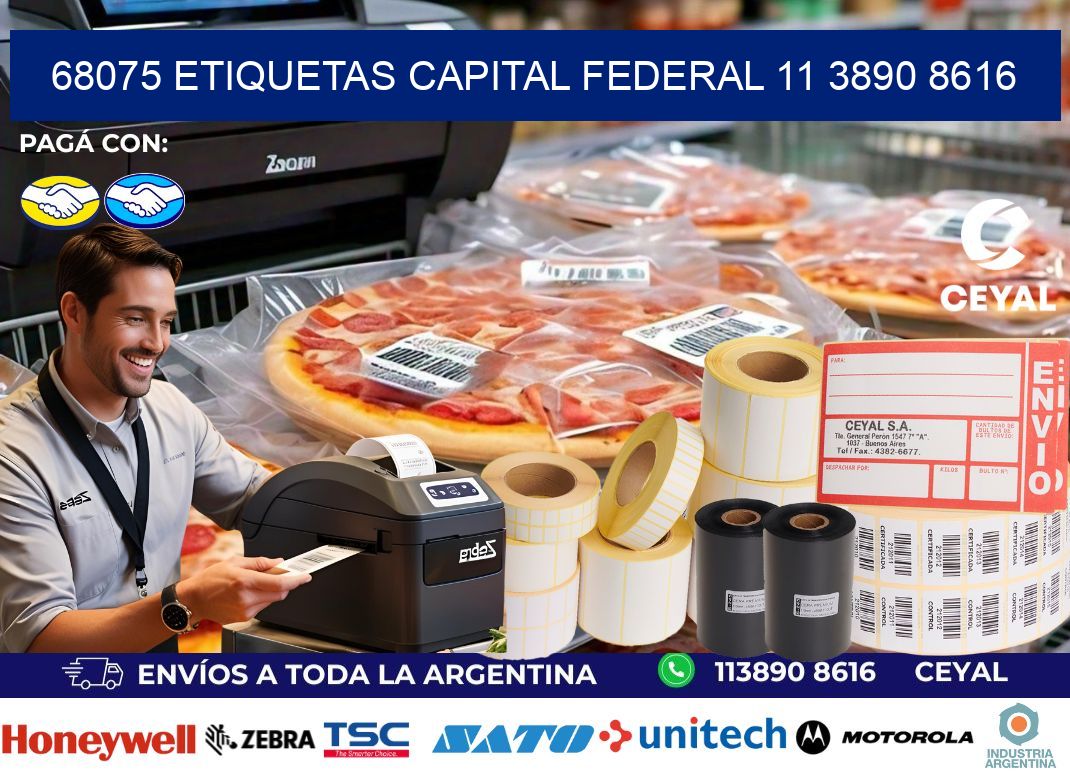 68075 ETIQUETAS CAPITAL FEDERAL 11 3890 8616