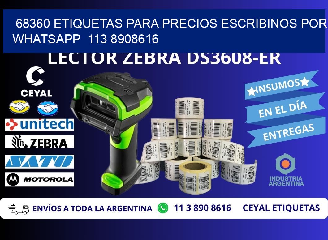 68360 ETIQUETAS PARA PRECIOS ESCRIBINOS POR WHATSAPP  113 8908616