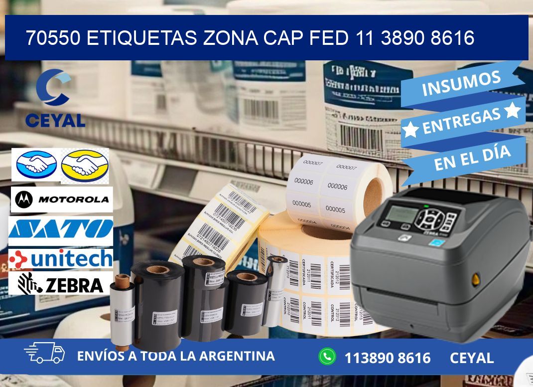 70550 ETIQUETAS ZONA CAP FED 11 3890 8616