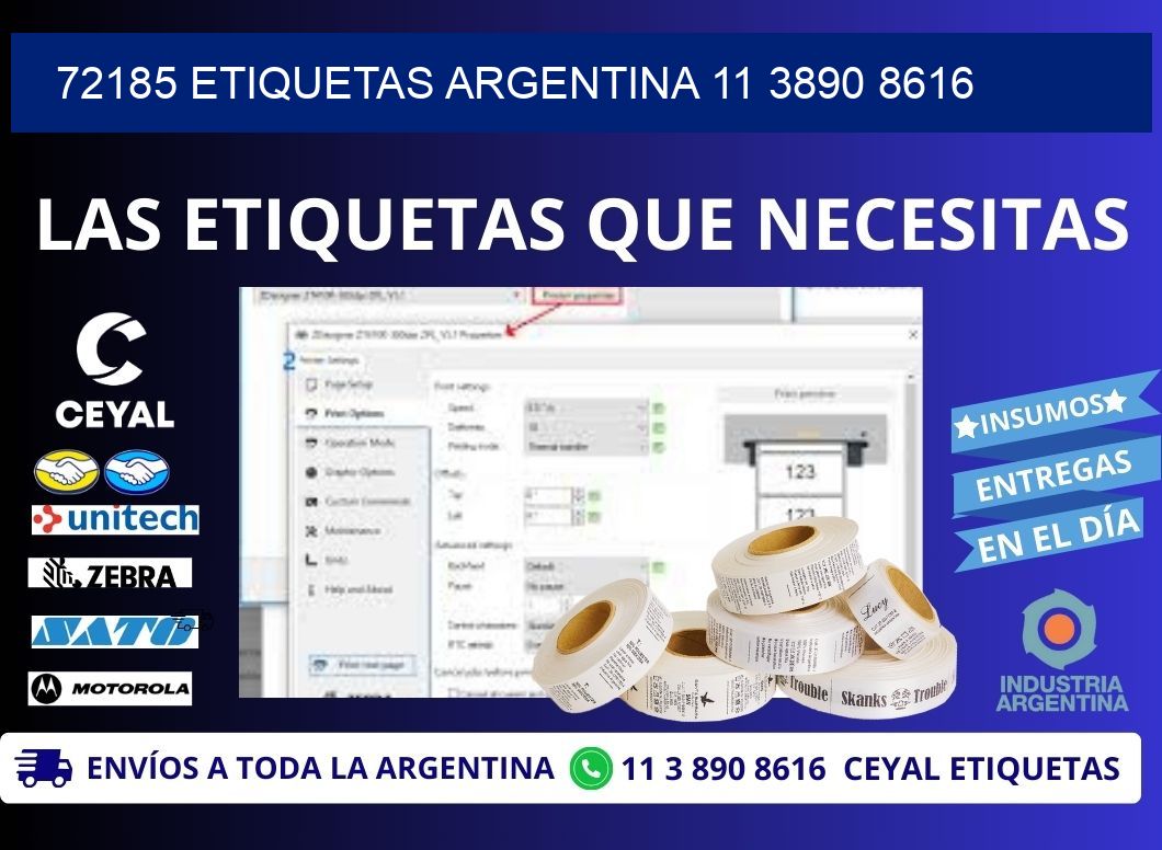 72185 ETIQUETAS ARGENTINA 11 3890 8616