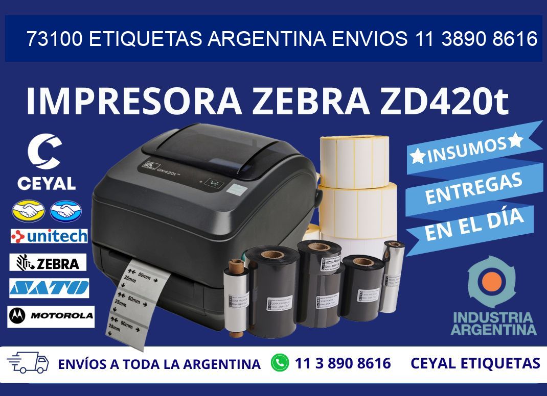 73100 ETIQUETAS ARGENTINA ENVIOS 11 3890 8616