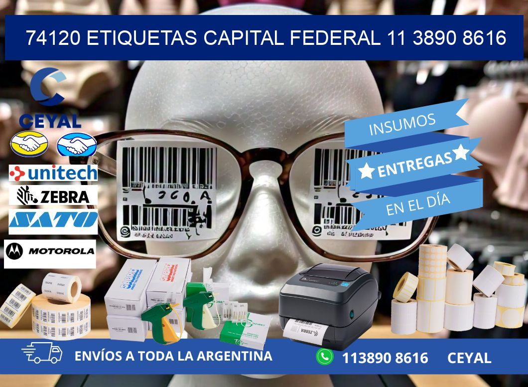 74120 ETIQUETAS CAPITAL FEDERAL 11 3890 8616