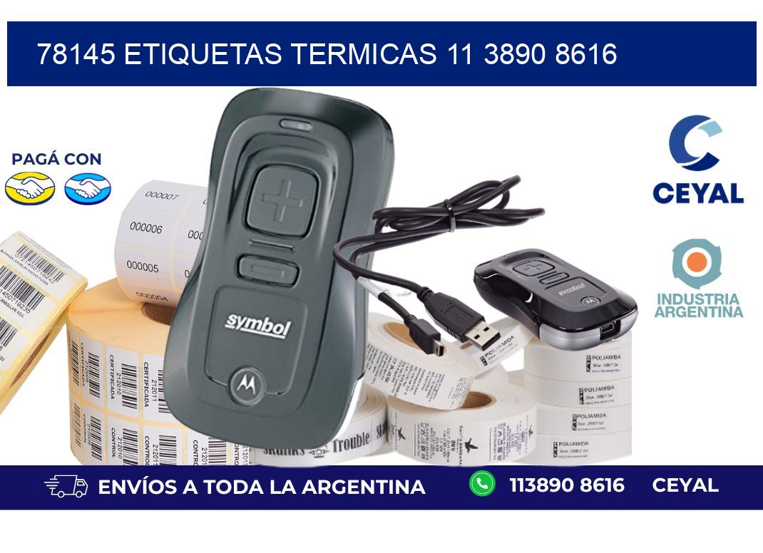 78145 ETIQUETAS TERMICAS 11 3890 8616