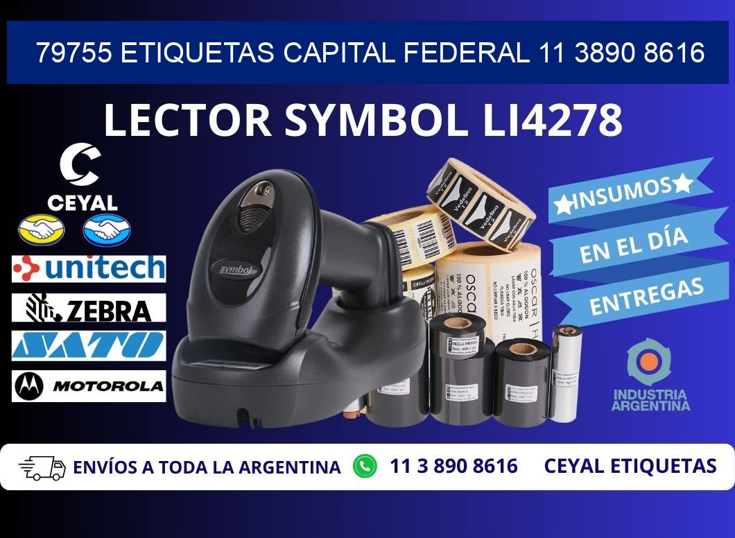79755 ETIQUETAS CAPITAL FEDERAL 11 3890 8616